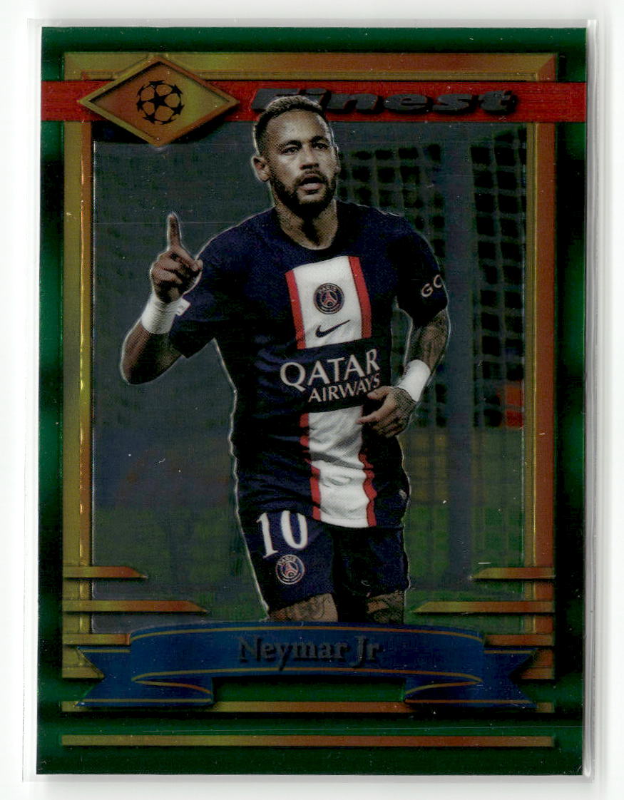 2022-23 Topps Finest Flashbacks UEFA Club Competitions #80 Neymar Jr