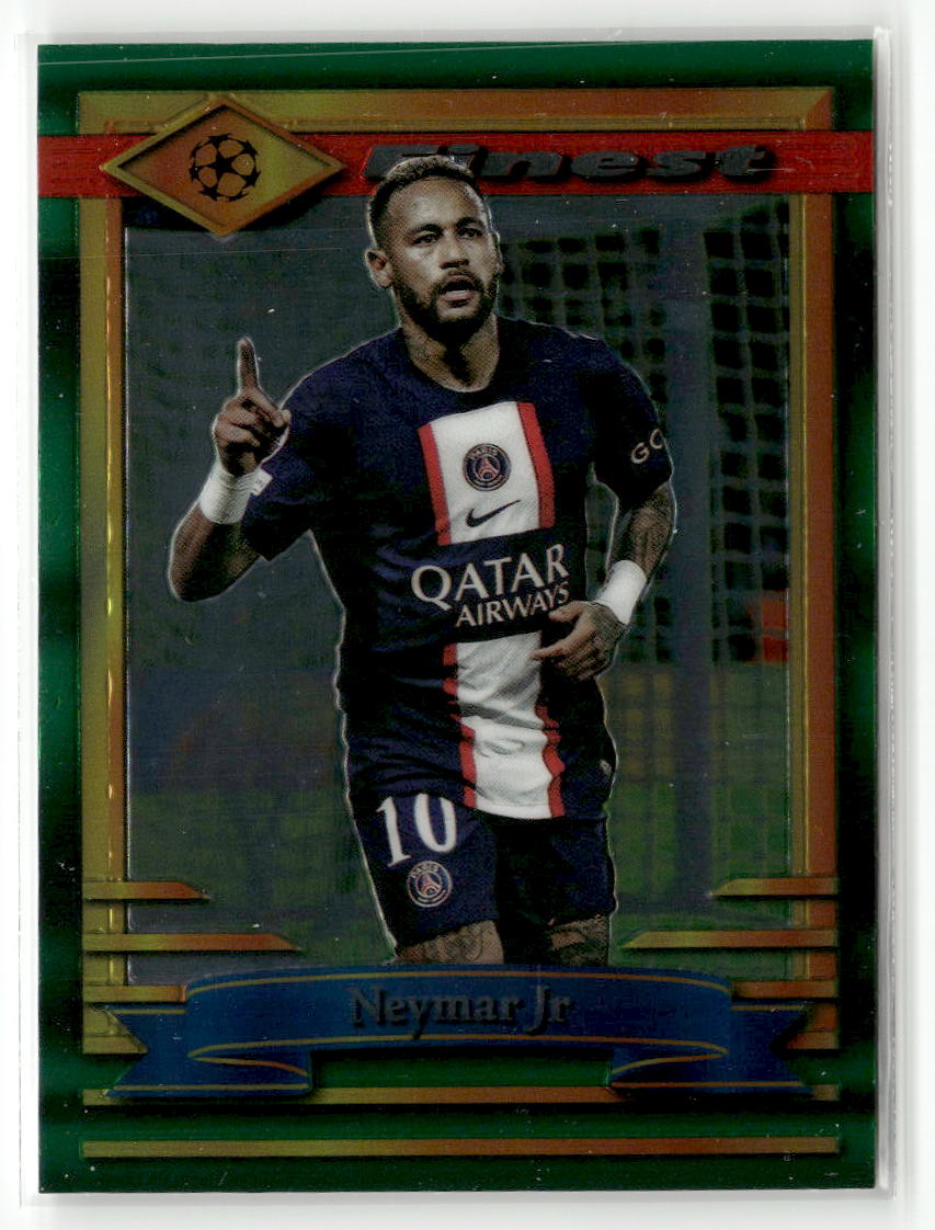2022-23 Topps Finest Flashbacks UEFA Club Competitions #80 Neymar Jr