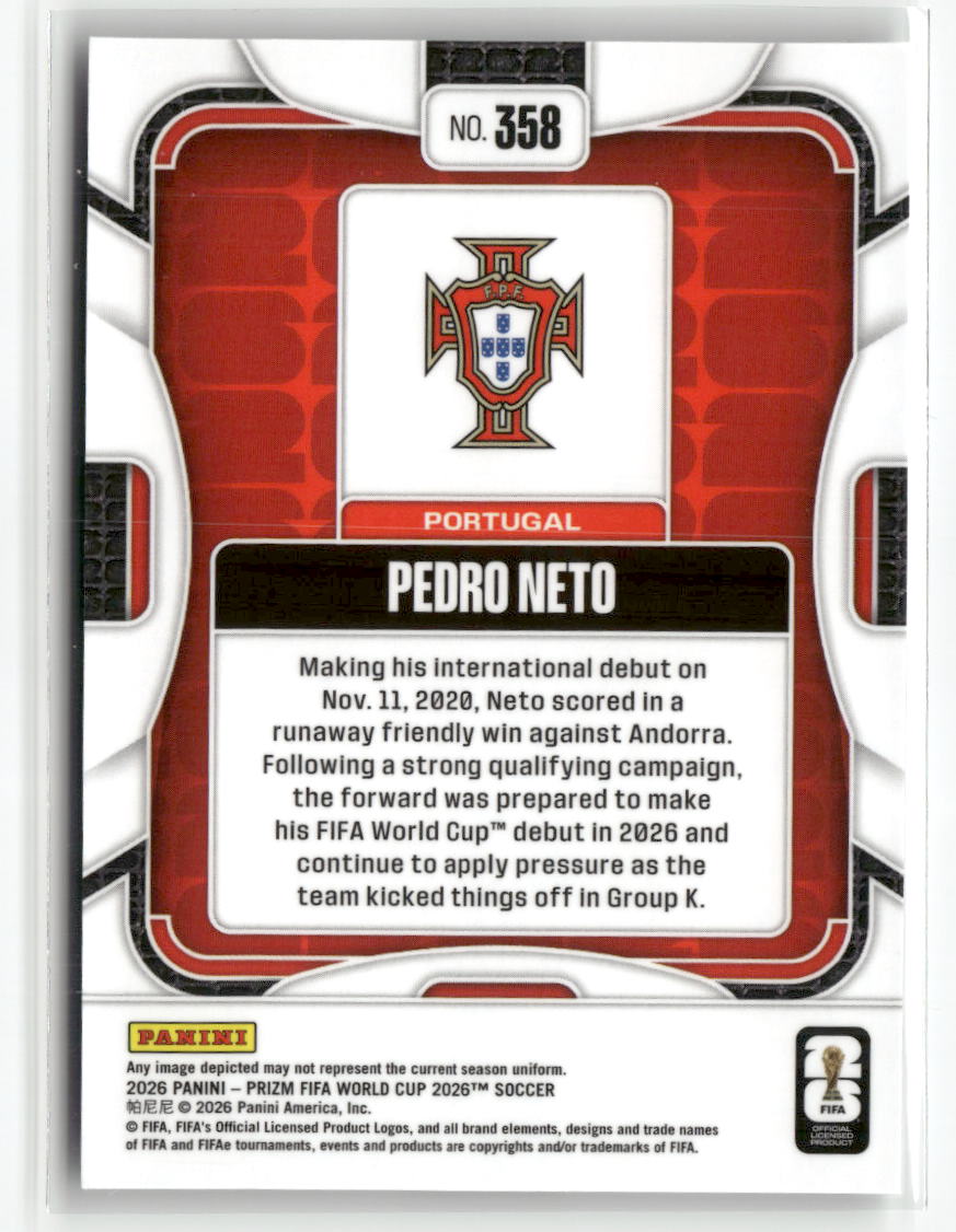 2026 Panini Prizm FIFA World Cup #358 Pedro Neto