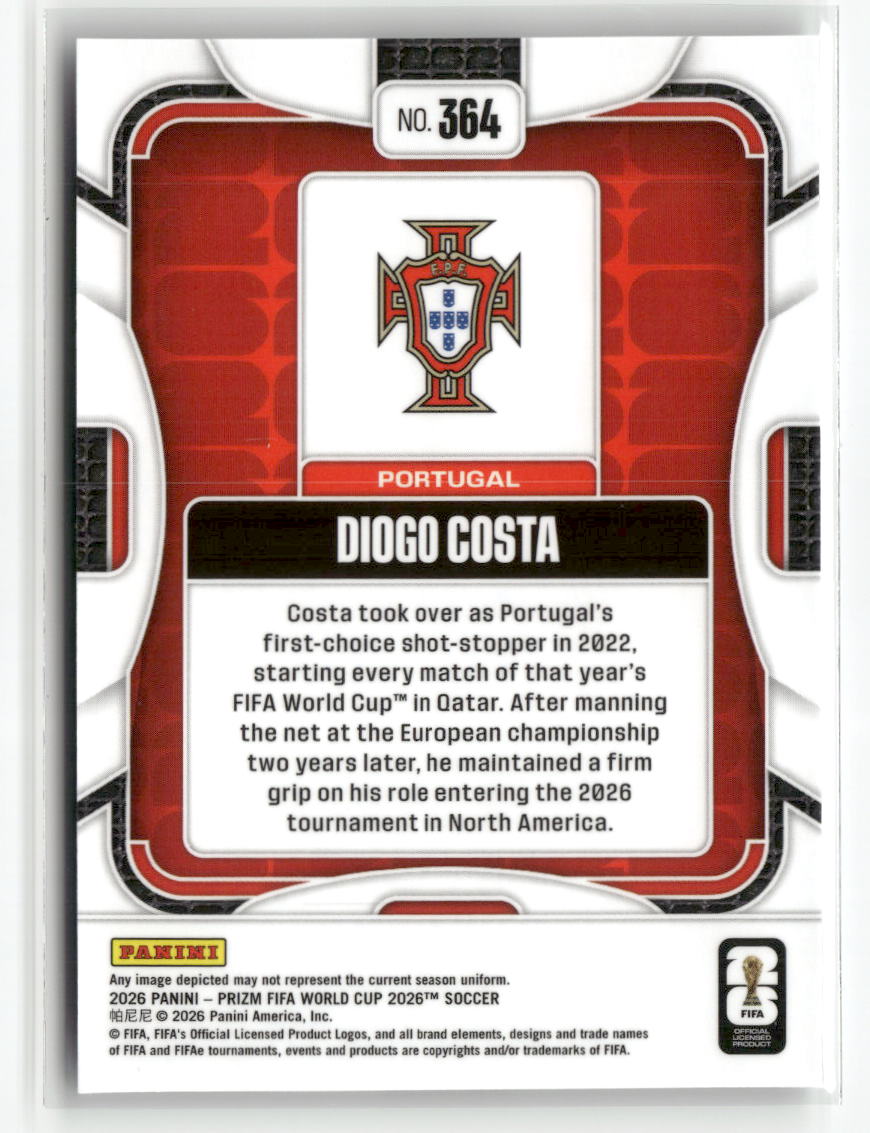 2026 Panini Prizm FIFA World Cup #364 Diogo Costa