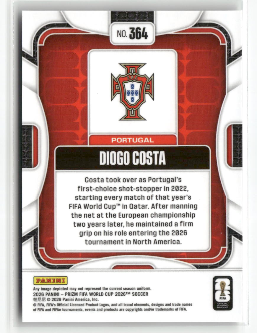 2026 Panini Prizm FIFA World Cup #364 Diogo Costa